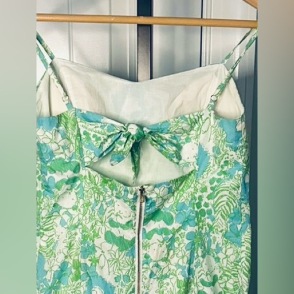 Lily Pulitzer McCallum Floral mini dress green/blue size 0. EUC - Picture 4 of 7